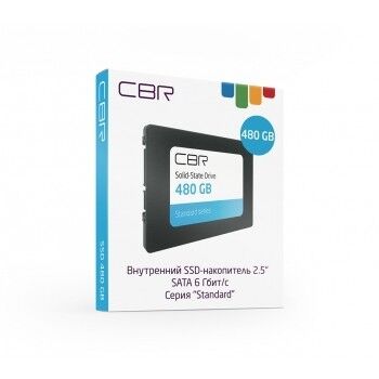 CBR SSD-480GB-2.5-ST21, Внутренний SSD-накопитель, серия "Standard", 480 GB, 2.5", SATA III 6 Gbit/s, Phison PS3111-S11,