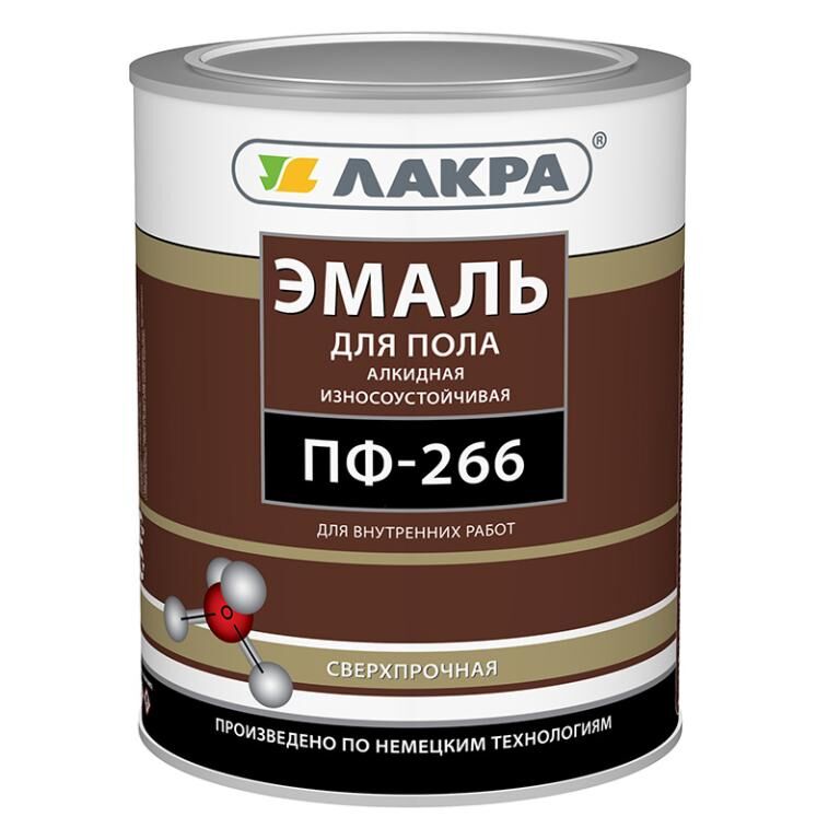 Эмаль ПФ-266 Лакра золотисто-коричневый 1 кг /10