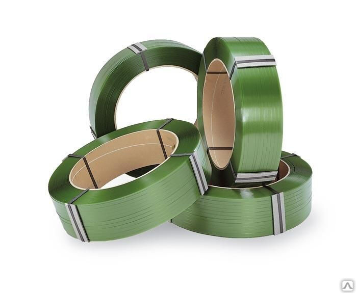 Лента ПЭТ 12х0,6 мм 2500 м зеленая купить в Перми от производителя