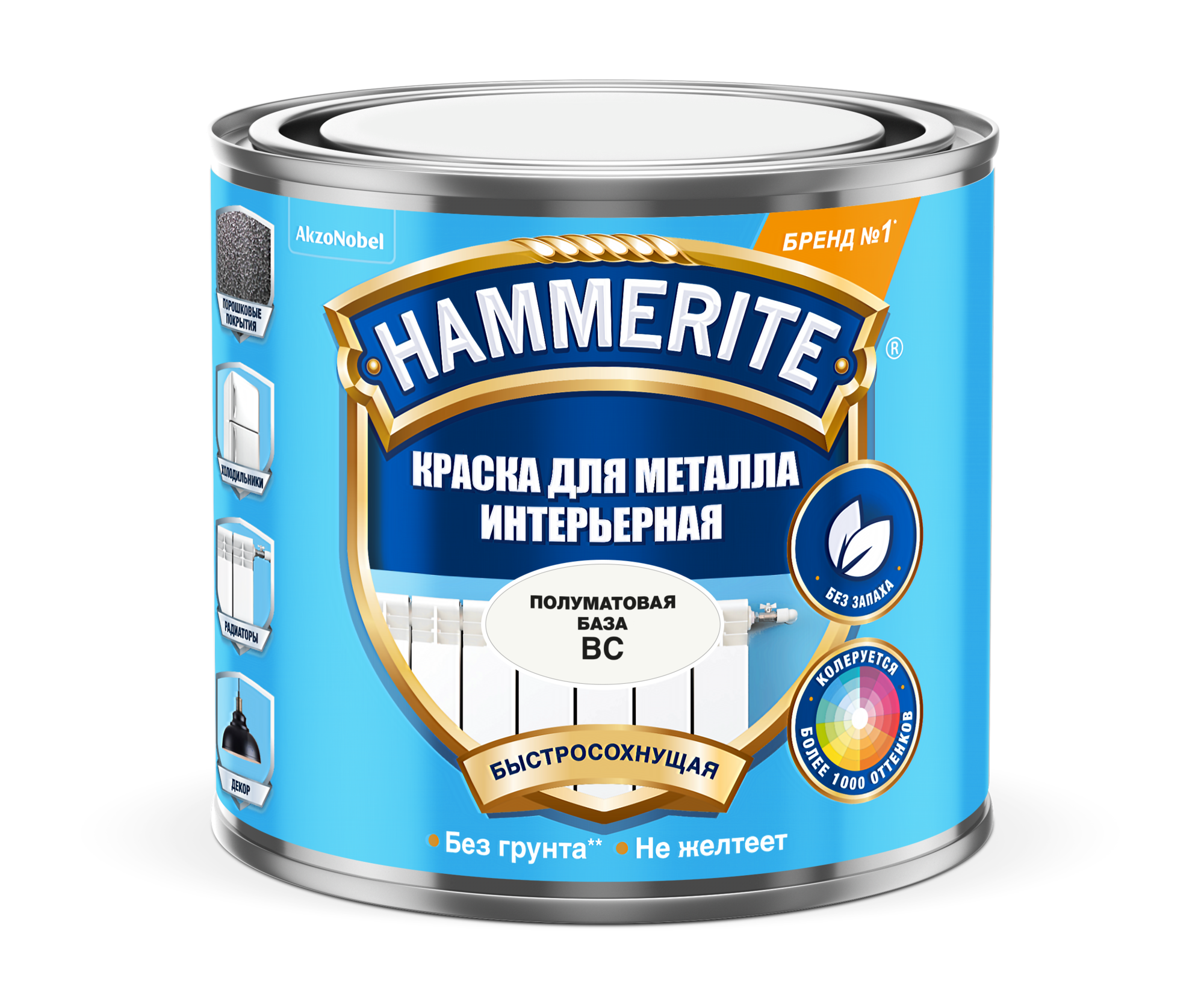 Краска Hammerite для мет интерьерная BС 0.5л./6 5588417