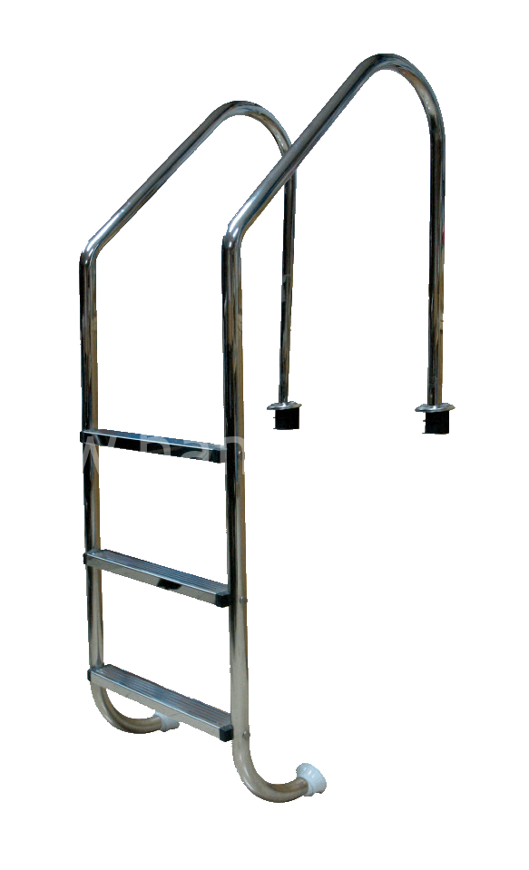 Лестница переливного желоба 3 ступени с накладкой люкс, нержавеющая сталь AISI-304 POOL KING ML203