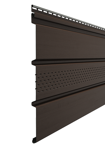Софит Docke Standard Т4 с частичной перфорацией, 3000x305 мм, цвет шоколад