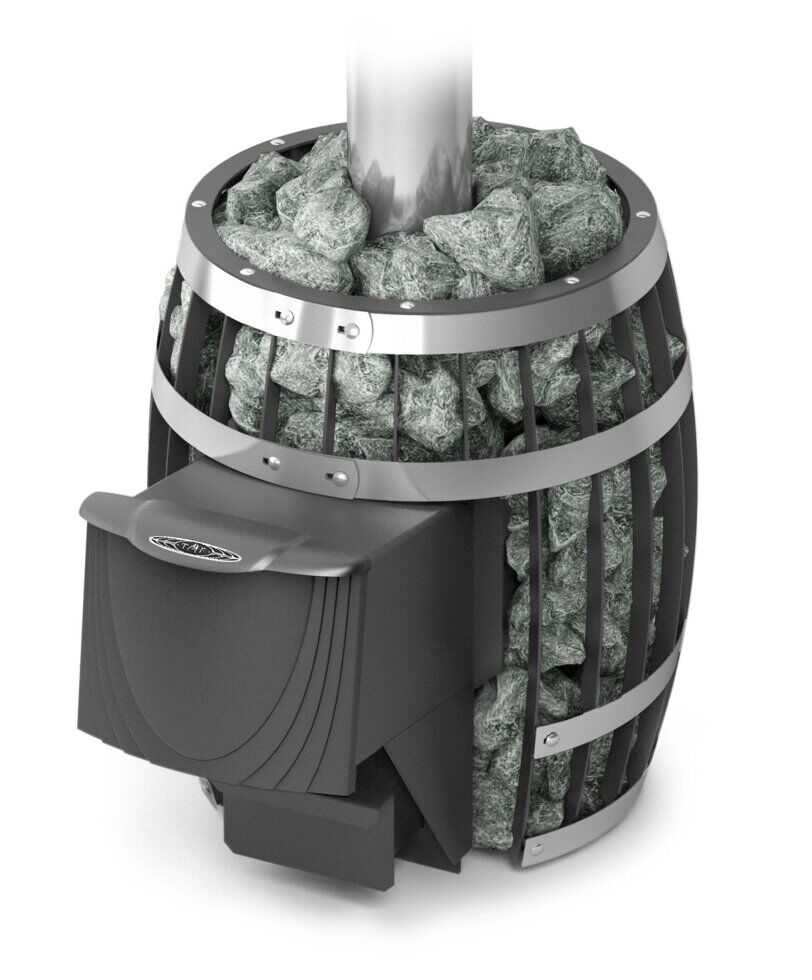Печь для бани ТМФ Саяны Мини Carbon дверца антрацит (5-10 куб. м.) Печи для саун и бань tmf