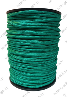 Веревка полипропиленовая 8 мм , 200 м, плетеная, цвет ЗЕЛЕНЫЙ #1