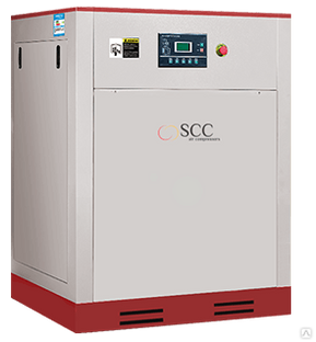 Винтовой воздушный компрессор SCC модель SMART 15, пр-ть 2,2 м3/мин, мощ. двигателя 15 кВт, 1000х800х1200 мм 
