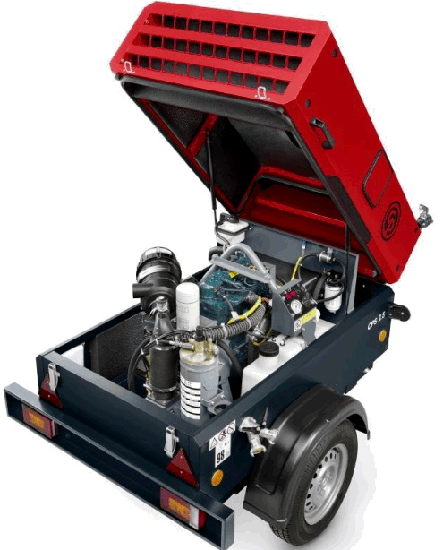 Дизельный компрессор Chicago Pneumatic CPS 3.0, производительность 3 м3/мин, мощ. двигателя 19,4 кВт