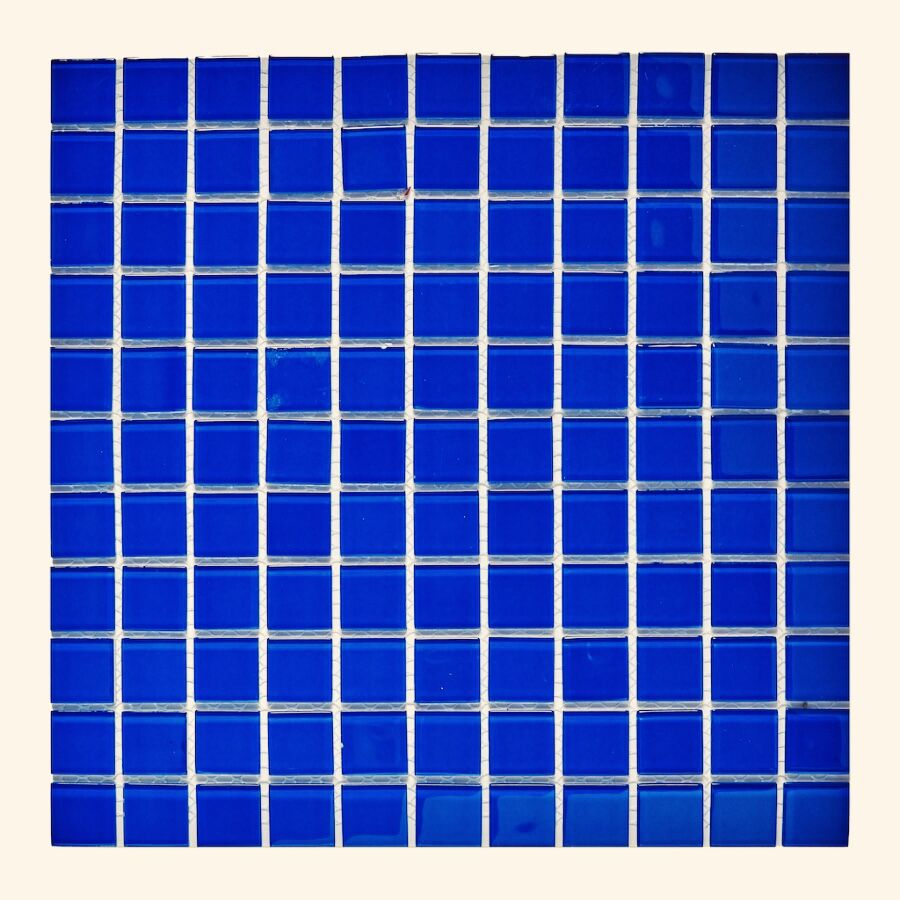 Мозаика стеклянная PIX004 Pixmosaic синяя PIX 004