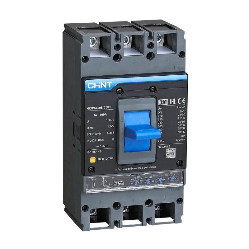 Выключатель автоматический 3п 400А 70кА NXMS-400H с электронным расцепителем (R) CHINT 845726