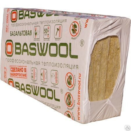 Теплоизоляция BASWOOL Фасад плотность 120 кг/м3