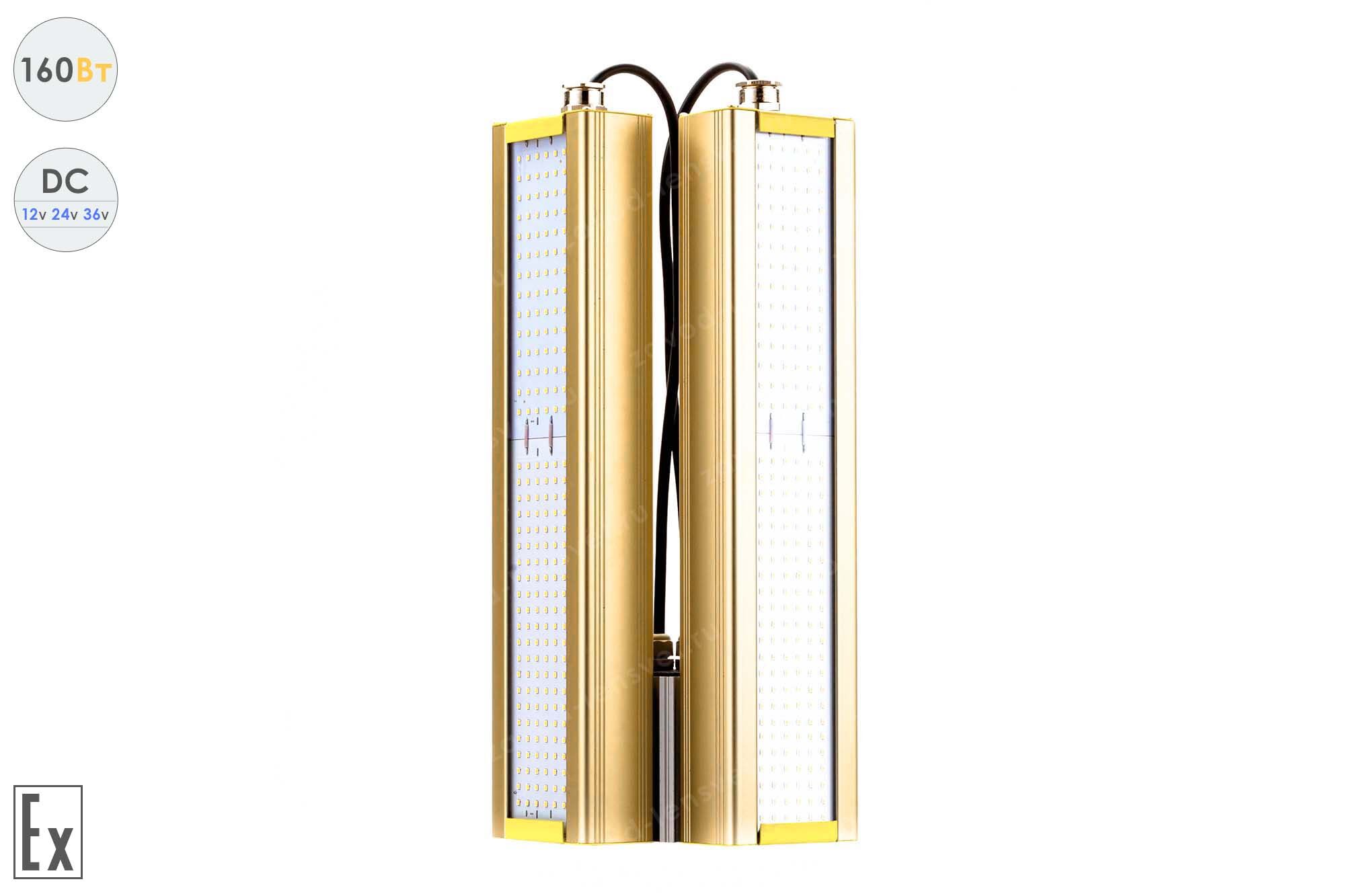 Светодиодный светильник Низковольтный Модуль Взрывозащищенный GOLD, консоль KM-2, 160 Вт, 120°