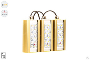 Светодиодный светильник Магистраль Взрывозащищенная GOLD, консоль K-3, 81 Вт, 30X120° #1
