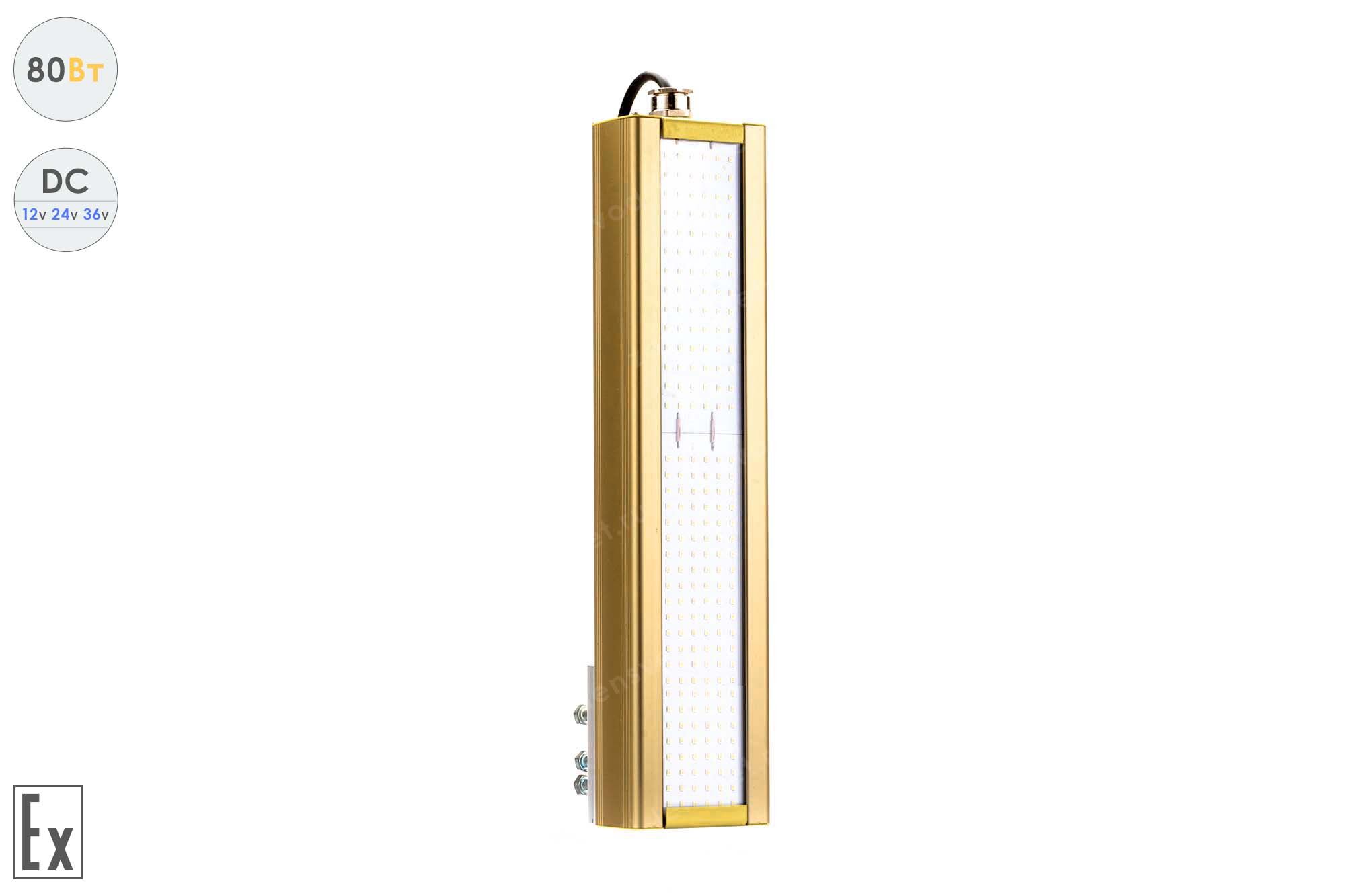 Светильник взрывозащищенный Низковольтный светодиодный Модуль GOLD, консоль К-1, 80 Вт, 120°