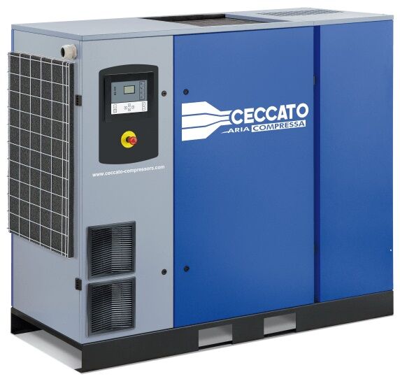 Винтовой компрессор Ceccato DRB 30 на 10 бар, производительность 3,3 м3/мин, мощ. двигателя 22 кВт, 1320 х 830 х 1550 мм