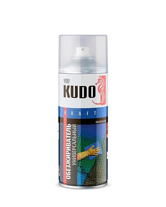 KUDO Обезжириватель универсальный KU-9102 аэрозоль 520 ml. /12