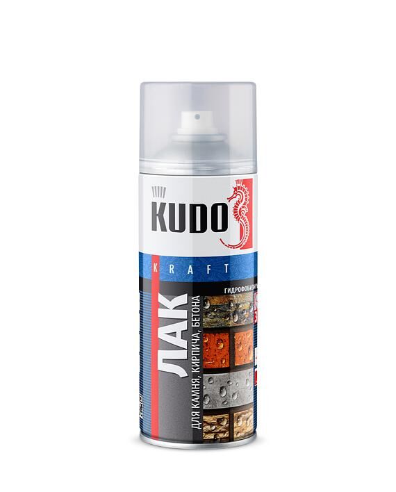 Лак KUDO 9007 Лак гидрофобизирующий (для кирпича, бетона, камня) аэрозоль 520 ml. KU-9007 /6