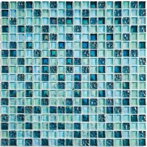 Мозаика стеклянная Bonaparte Sea Drops (глянцевая, рельефная), 15*15*8 мм, 300*300 мм