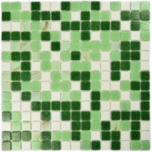 Мозаика стеклянная Bonaparte Grass (полуглянцевая), 20*20*4 мм, 327*327 мм