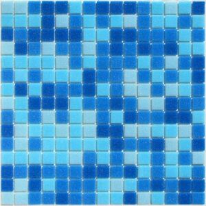Мозаика стеклянная Bonaparte Aqua 150 (полуглянцевая), 20*20*4 мм, 327*327 мм