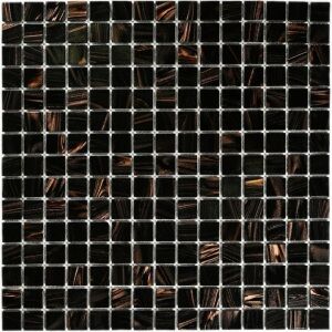 Мозаика стеклянная Bonaparte Arabika (полуглянцевая, с авантюрином), 20*20*4 мм, 327*327 мм