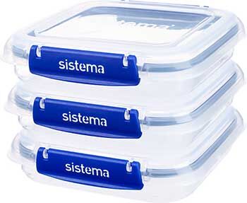 Набор контейнеров для сэндвичей Sistema ''KLIP IT '' 520мл 3шт. 881643