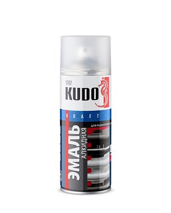 Эмаль KUDO для радиаторов отопления 5101 белая глянцевый , аэрозоль краска 520 ml. /6 KU-5101
