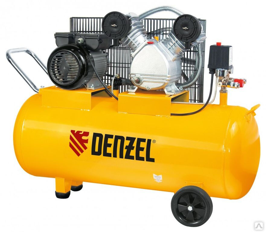 Компрессор пневматический Denzel 2,2 кВт, 370 л/мин, 100 л