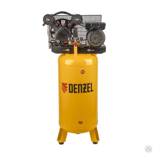 Компрессор DRV2200/100V, масляный ременный, 10 бар, производительность 440 л/м, мощность 2.2 кВт Denzel #1