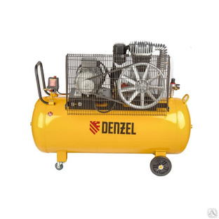 Компрессор DR4000/200, масляный ременный, 10 бар, производительность 690 л/м, мощность 4 кВт Denzel #1