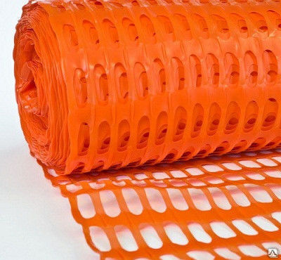 Аварийное ограждение пластиковое оранжевое 150 г/м2 (рулон 1,5x50 м)