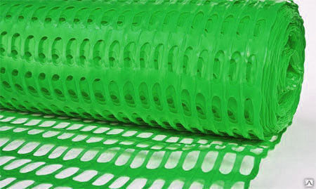 Аварийное ограждение пластиковое зеленое 140 г/м2 (рулон 1,5x50 м)