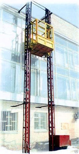 Подъемник двухмачтовый секционный ПГД-1. г/п-500-3000 кг, грузоподъемное оборудование 