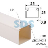 Кабель канал 25х25 элекор 32 м
