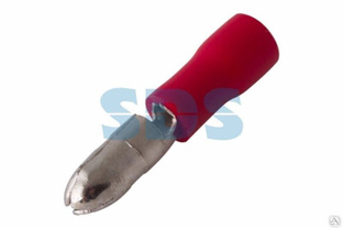 Разъем штекерный изолированный штекер 4 мм 0.5-1.5 мм² (РШи-п 1.5-4/РШИп 1,25-4) красный REXANT 