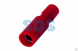 Разъем штекерный полностью изолированный гнездо 4 мм 0.5-1.5 мм² (РШПи-м 1.5-4/РшИмп 1,25-5-4) красный REXANT 