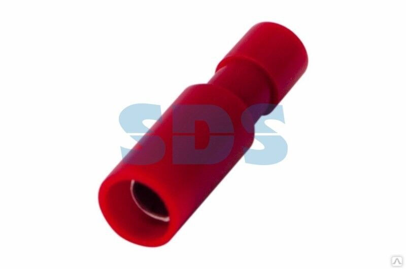 Разъем штекерный полностью изолированный гнездо 4 мм 0.5-1.5 мм² (РШПи-м 1.5-4/РшИмп 1,25-5-4) красный REXANT