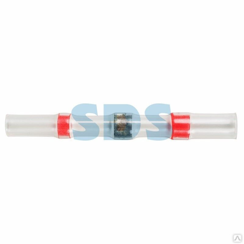 Гильза кабельная изолированная ПК-т 1.5 термоусаживаемая под пайку L-40 мм 0.5-1.5 мм² красная REXANT