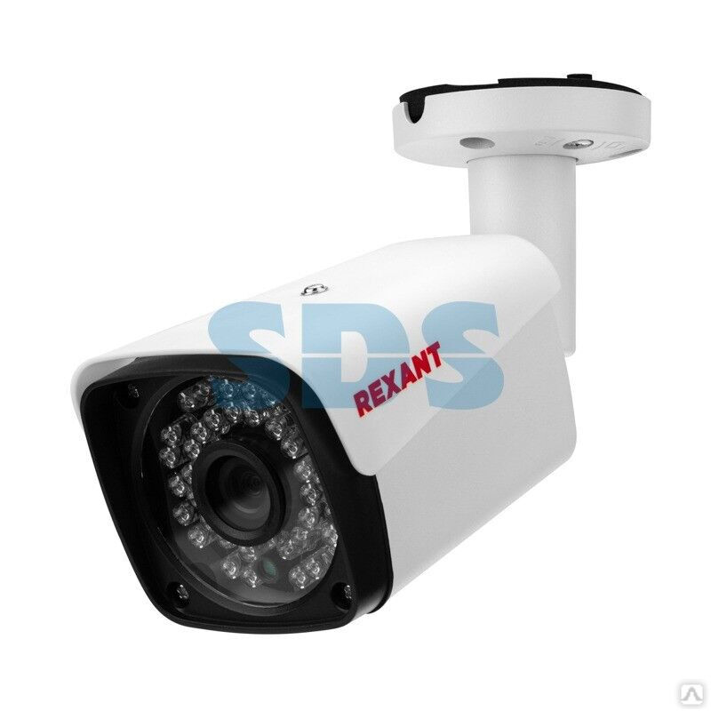 Цилиндрическая уличная камера AHD 2.0Мп Full HD 1920x1080 (1080P), объектив 3.6мм, ИК до 30м REXANT