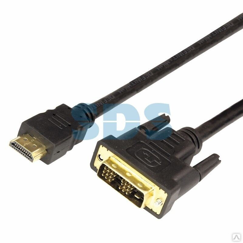 Шнур HDMI - DVI-D gold 10 М с фильтрами REXANT