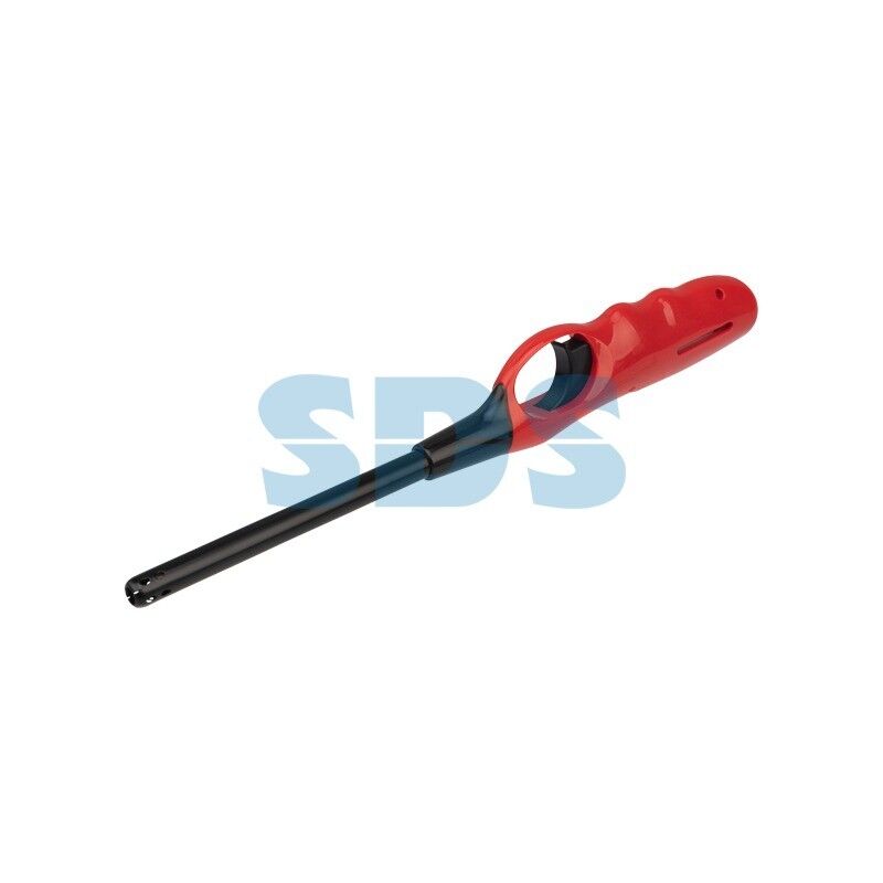 Бытовая газовая пьезозажигалка с классическим пламенем, многоразовая (1 шт.) красная СК-302L СОКОЛ