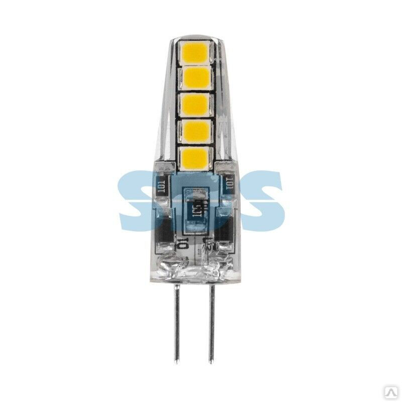 Лампа светодиодная капсульного типа JC-SILICON G4 220В 2Вт 6500K холодный свет (силикон) REXANT