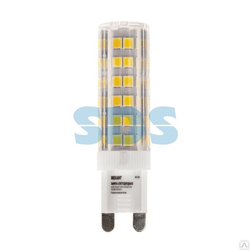 Лампа светодиодная капсульного типа JD-CORN G9 230В 5Вт 2700K теплый свет (поликарбонат) REXANT