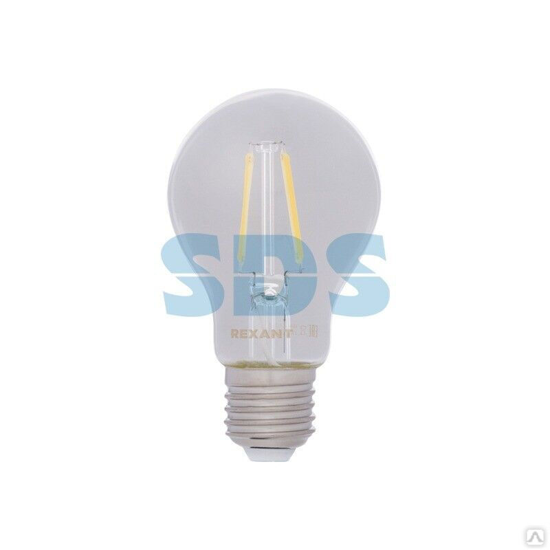 Лампа светодиодная филаментная Груша A60 11,5Вт 1380Лм 4000K E27 прозрачная колба REXANT