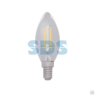 Лампа светодиодная филаментная Свеча CN35 9,5Вт 950Лм 2700K E14 прозрачная колба REXANT 