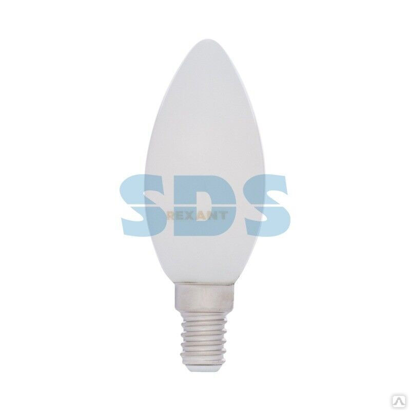 Лампа светодиодная филаментная Свеча CN35 9,5Вт 915Лм 2700K E14 матовая колба REXANT