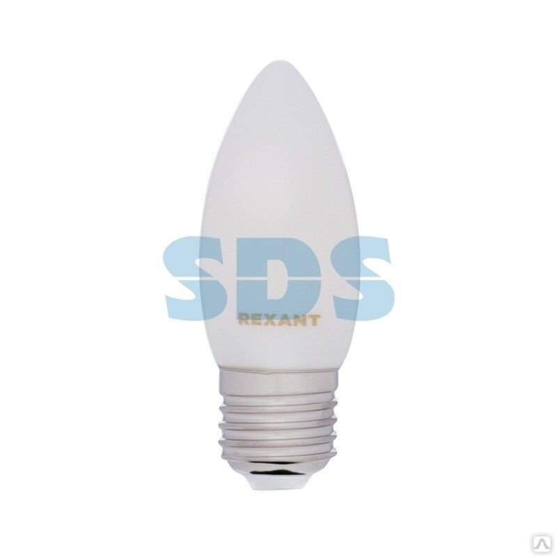Лампа светодиодная филаментная Свеча CN35 9,5Вт 915Лм 2700K E27 матовая колба REXANT