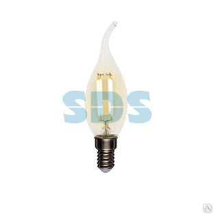 Лампа светодиодная филаментная Свеча на ветру CN37 7,5Вт 600Лм 2700K E14 прозрачная колба REXANT 