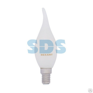Лампа светодиодная филаментная Свеча на ветру CN37 9,5Вт 915Лм 4000K E14 матовая колба REXANT 