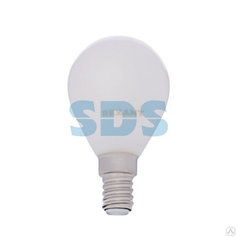 Лампа филаментная светодиодная Шарик GL45 9,5Вт 915Лм 2700K E14 матовая колба REXANT