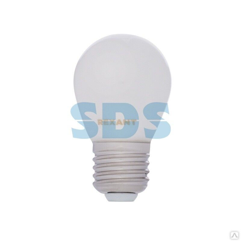 Лампа филаментная светодиодная Шарик GL45 9,5Вт 915Лм 2700K E27 матовая колба REXANT