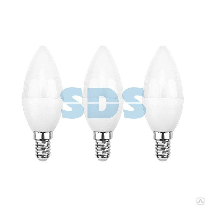 Лампа светодиодная REXANT Свеча CN 11.5 Вт E14 1093 Лм 2700 K теплый свет (3 шт./уп)